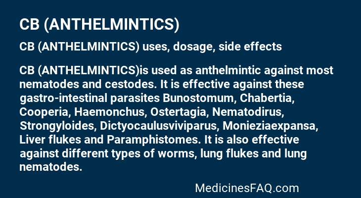 CB (ANTHELMINTICS)