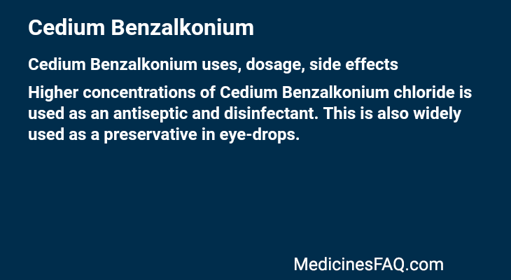 Cedium Benzalkonium