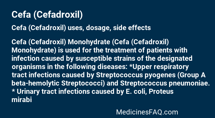 Cefa (Cefadroxil)