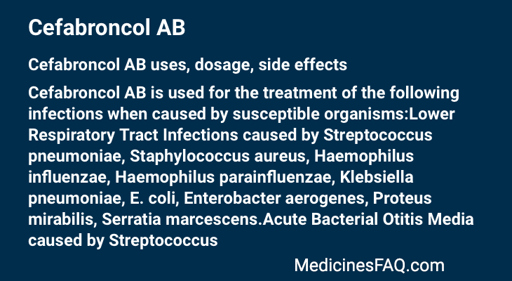 Cefabroncol AB