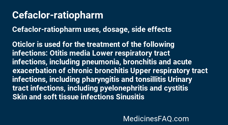 Cefaclor-ratiopharm