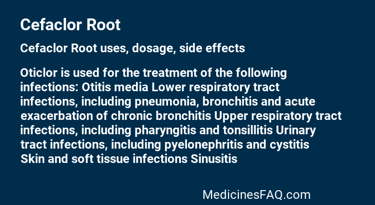 Cefaclor Root