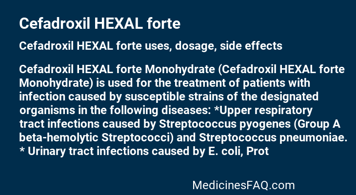 Cefadroxil HEXAL forte