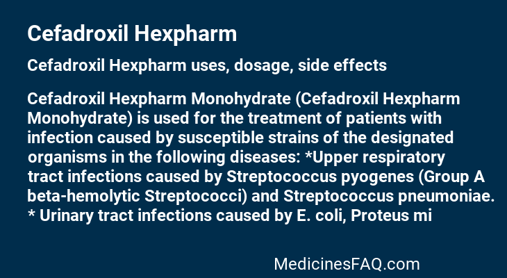 Cefadroxil Hexpharm