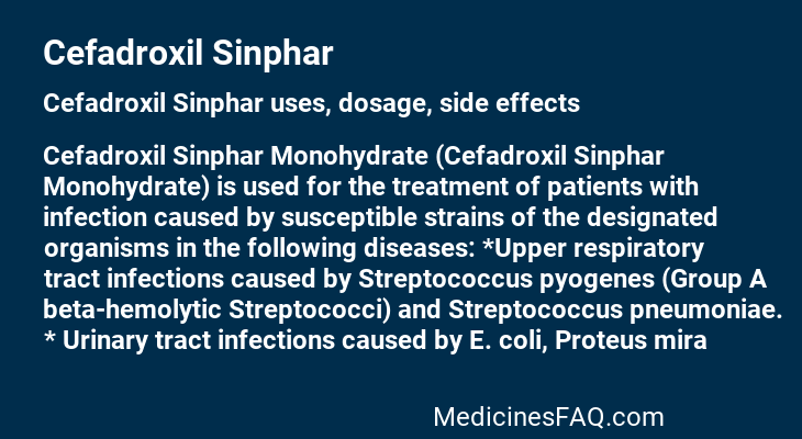 Cefadroxil Sinphar