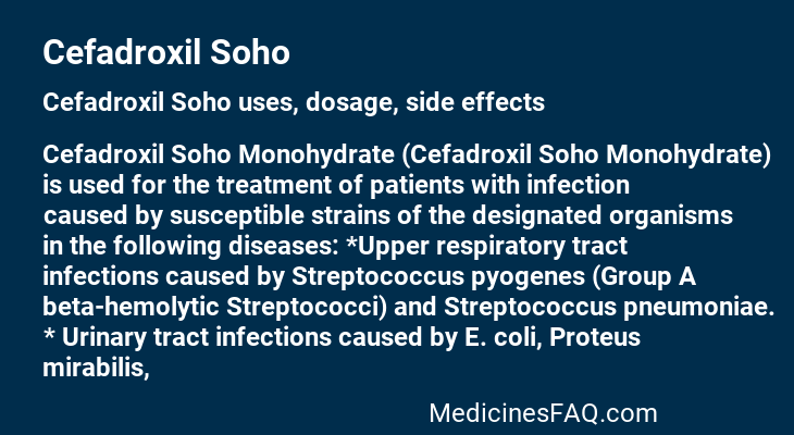 Cefadroxil Soho