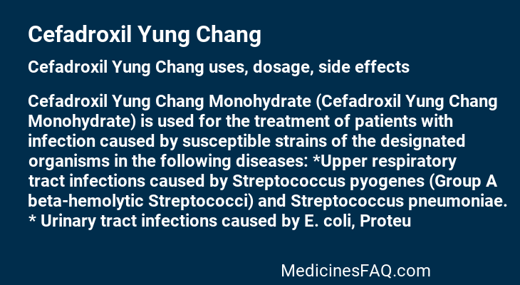 Cefadroxil Yung Chang