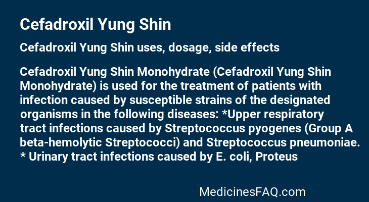 Cefadroxil Yung Shin