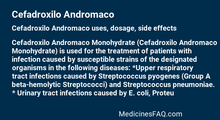 Cefadroxilo Andromaco