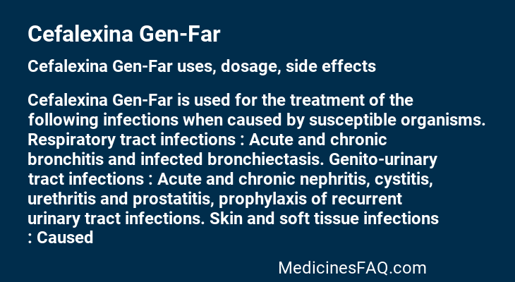 Cefalexina Gen-Far