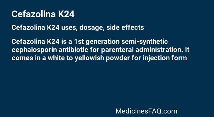 Cefazolina K24