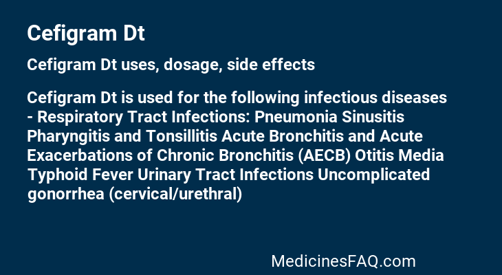 Cefigram Dt