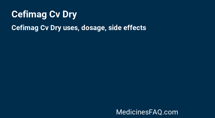 Cefimag Cv Dry