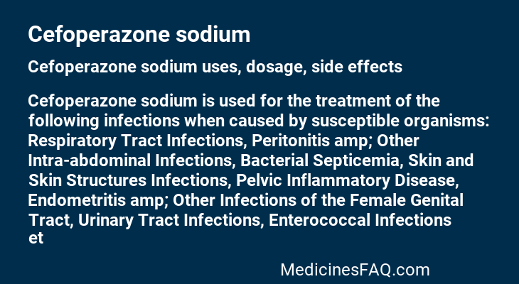 Cefoperazone sodium