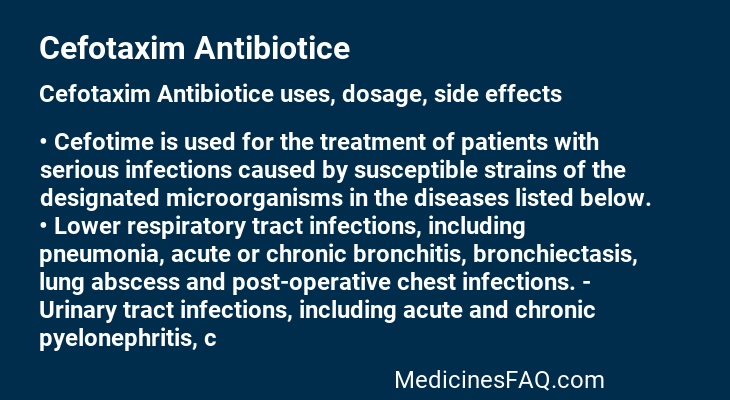 Cefotaxim Antibiotice