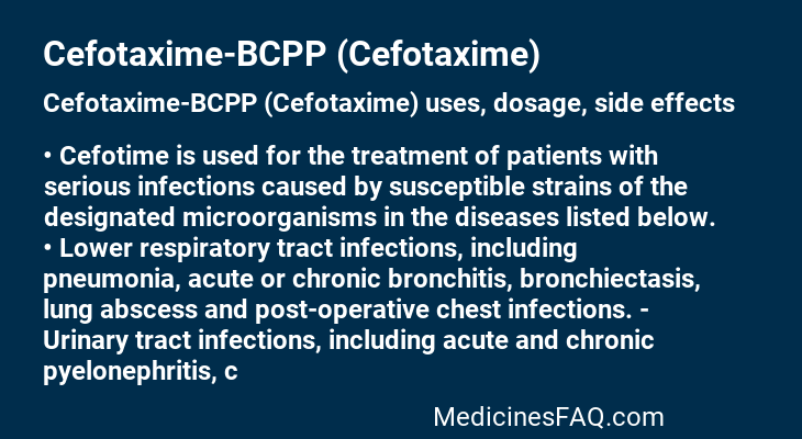 Cefotaxime-BCPP (Cefotaxime)