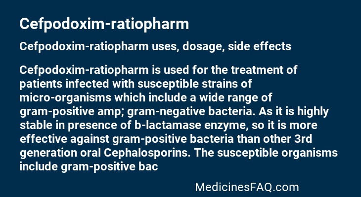 Cefpodoxim-ratiopharm