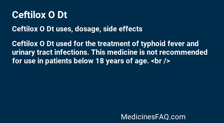 Ceftilox O Dt