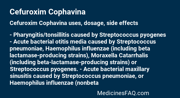 Cefuroxim Cophavina