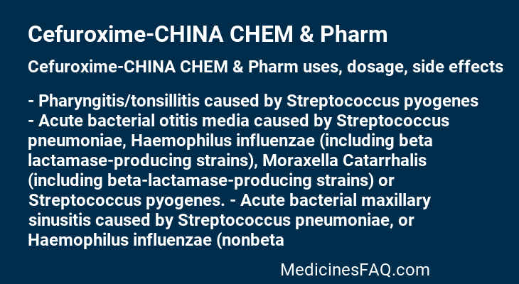 Cefuroxime-CHINA CHEM & Pharm