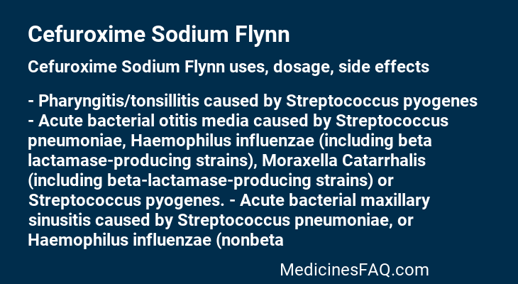 Cefuroxime Sodium Flynn