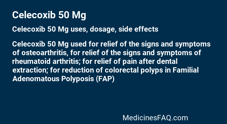 Celecoxib 50 Mg