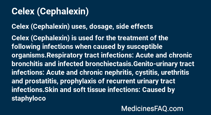 Celex (Cephalexin)