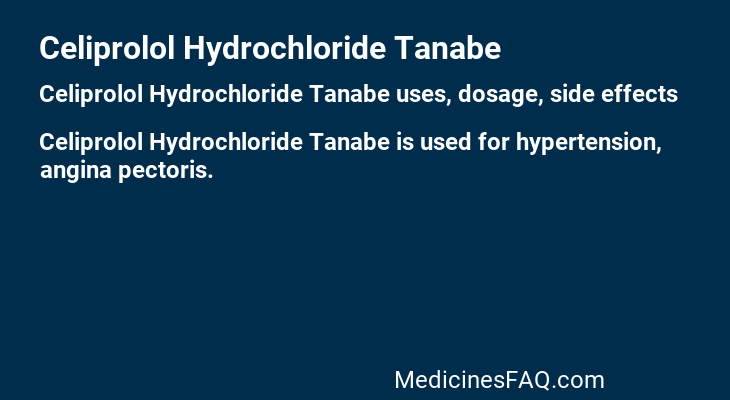 Celiprolol Hydrochloride Tanabe