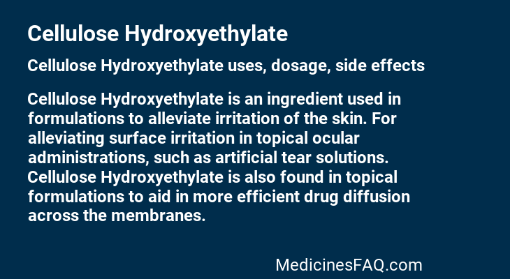 Cellulose Hydroxyethylate