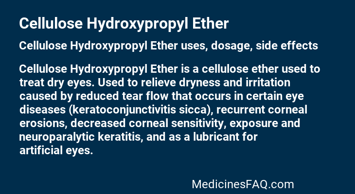 Cellulose Hydroxypropyl Ether