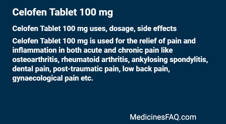 Celofen Tablet 100 mg