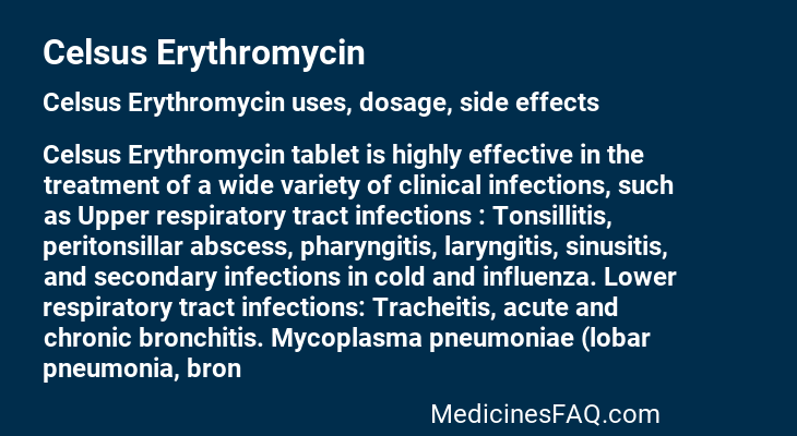 Celsus Erythromycin