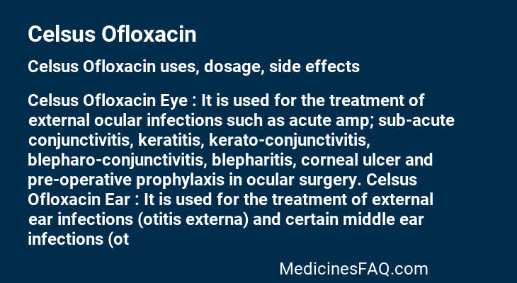 Celsus Ofloxacin