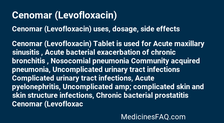 Cenomar (Levofloxacin)
