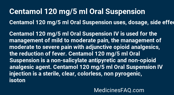 Centamol 120 mg/5 ml Oral Suspension