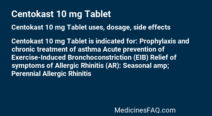 Centokast 10 mg Tablet