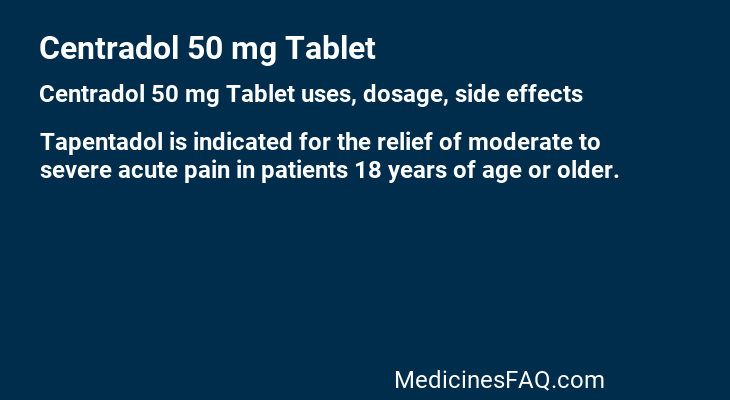 Centradol 50 mg Tablet