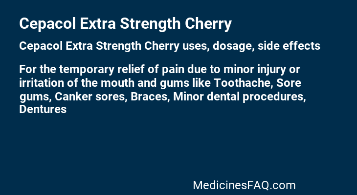 Cepacol Extra Strength Cherry