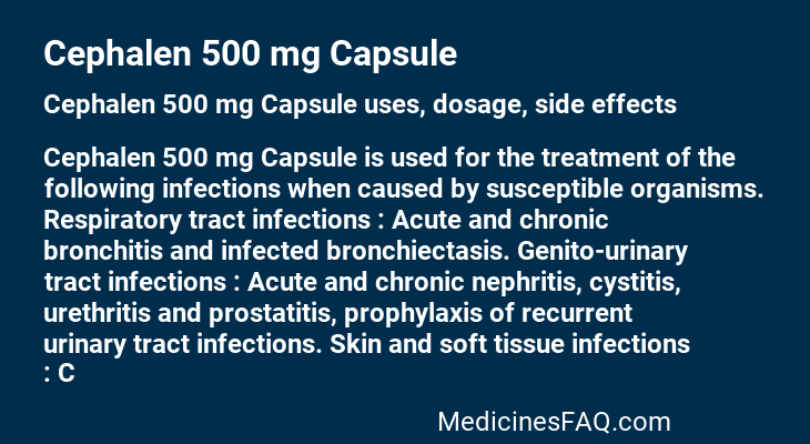 Cephalen 500 mg Capsule