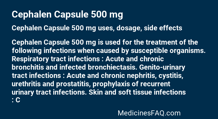 Cephalen Capsule 500 mg