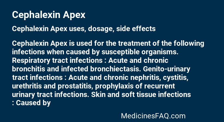 Cephalexin Apex