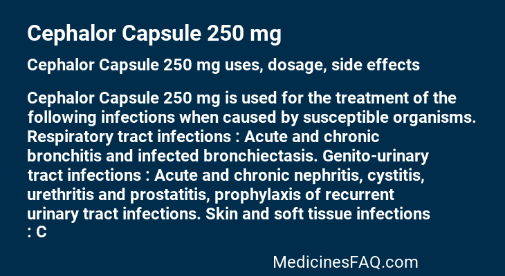 Cephalor Capsule 250 mg