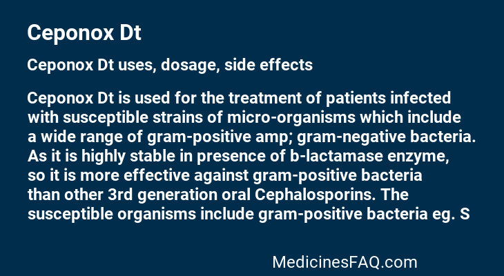 Ceponox Dt
