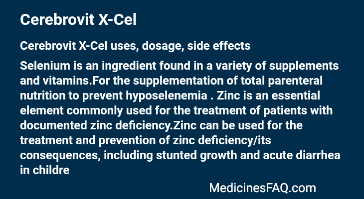 Cerebrovit X-Cel