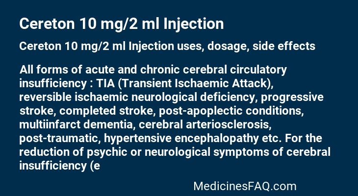 Cereton 10 mg/2 ml Injection