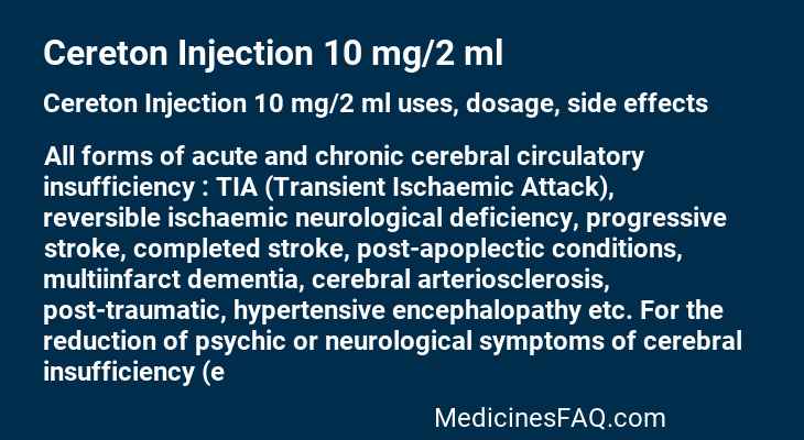 Cereton Injection 10 mg/2 ml