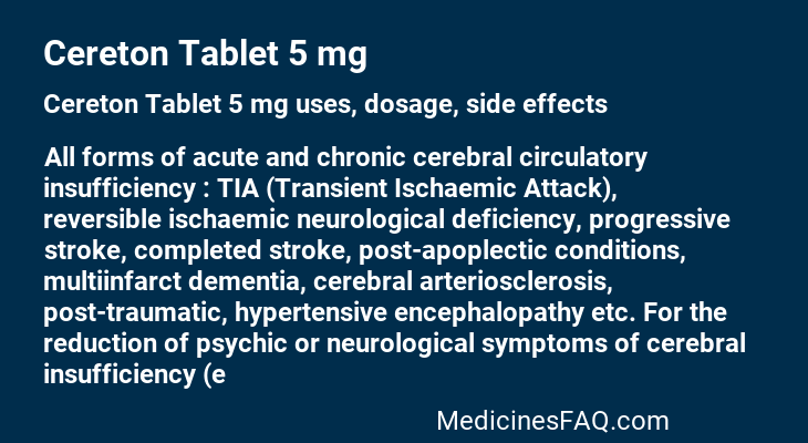 Cereton Tablet 5 mg