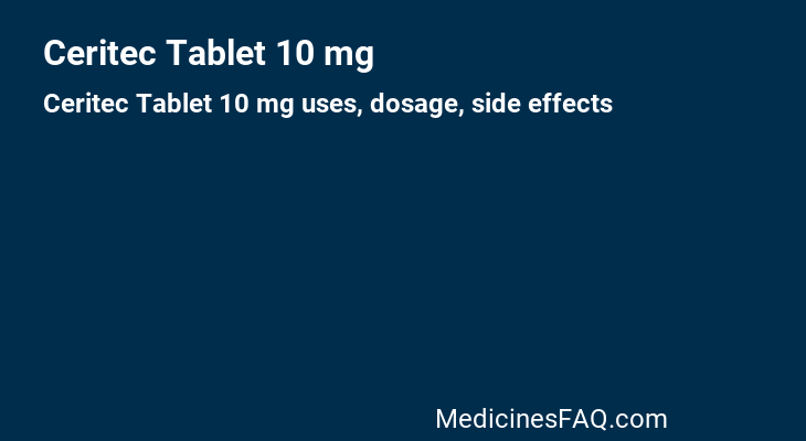 Ceritec Tablet 10 mg