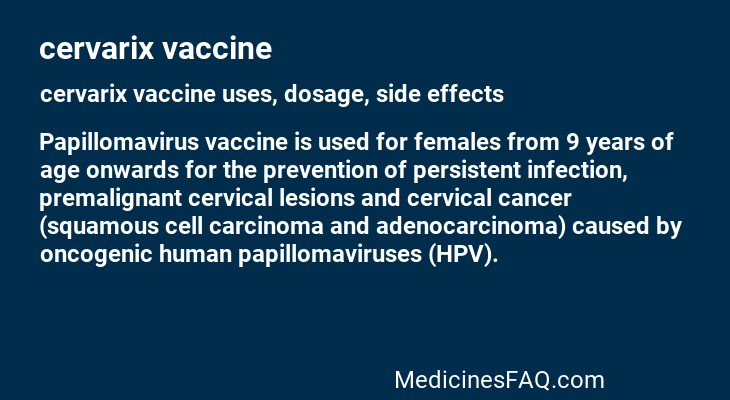 cervarix vaccine