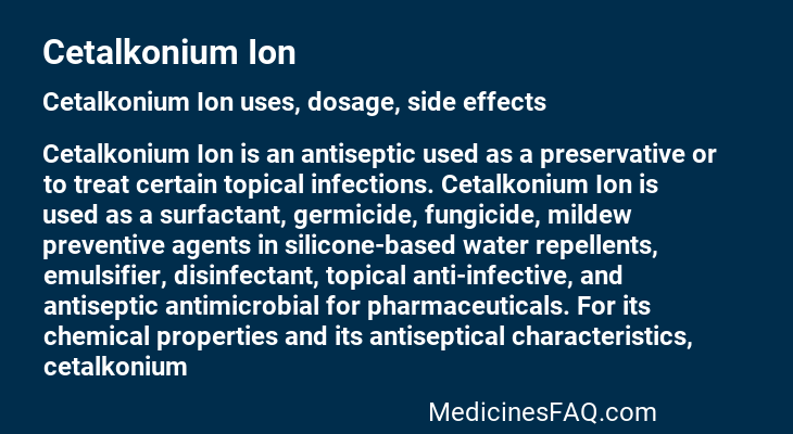 Cetalkonium Ion